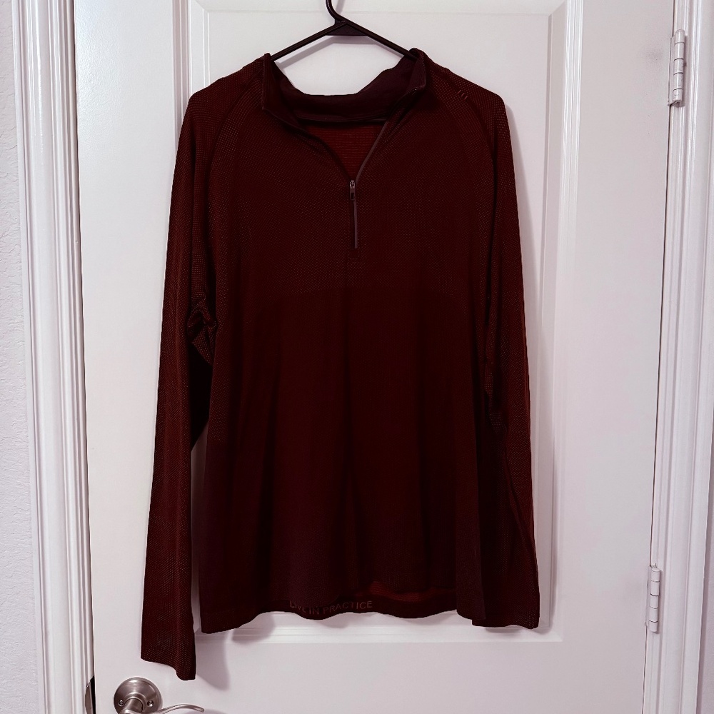 Lululemon Maroon Quarter Zip